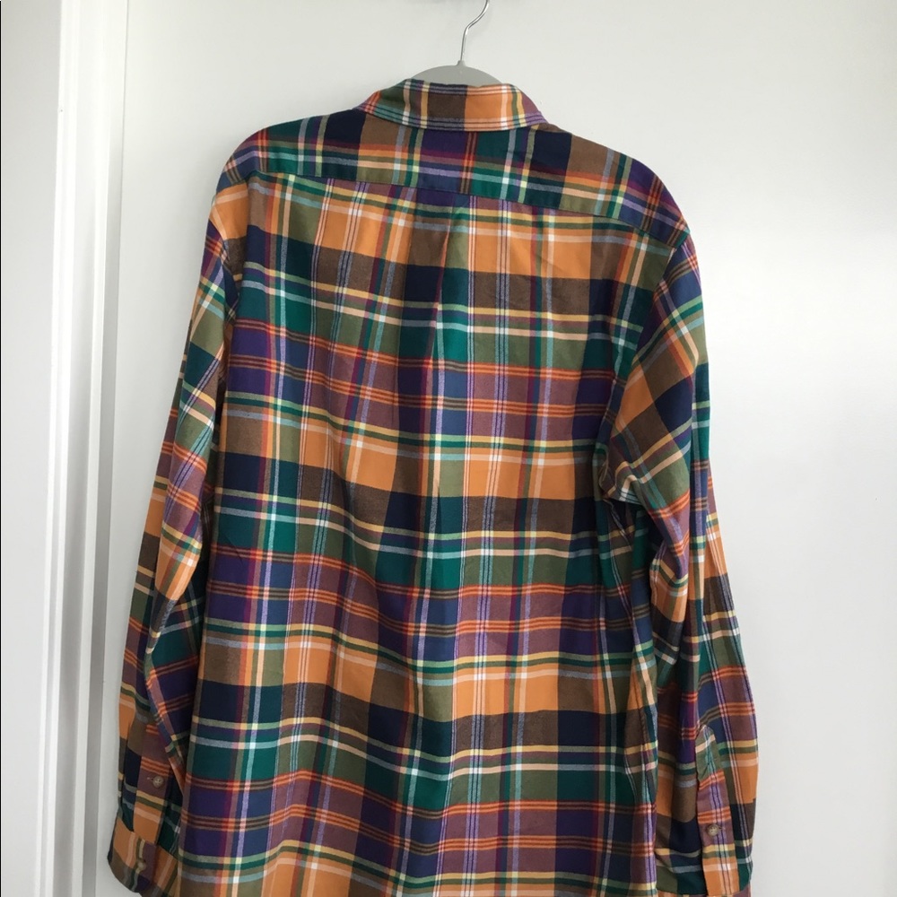 Ralph Lauren  POLO Men’s Green / Orange long sleeved Size Large.$50 - Picture 10 of 11